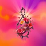 Flick International Colorful abstract representation of empowerment and resilience with musical elements.