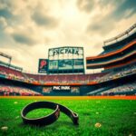 Flick International Fallen belt on baseball field after chaotic stadium altercation
