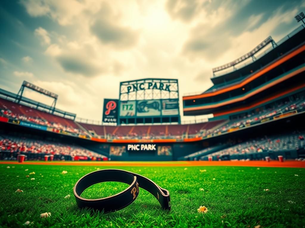 Flick International Fallen belt on baseball field after chaotic stadium altercation