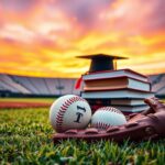 Flick International Baseball glove and worn baseball on an open field symbolizing perseverance and overcoming failure
