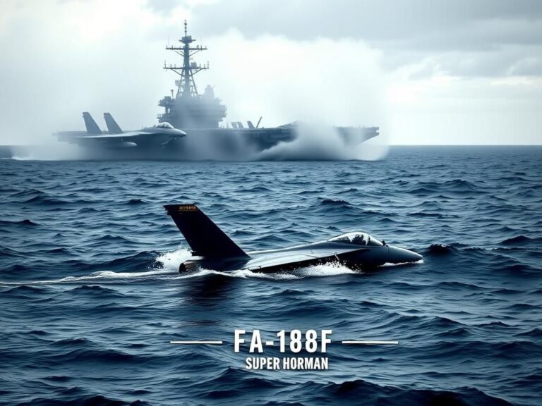 Flick International F/A-18F Super Hornet partially submerged in the Red Sea
