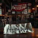Flick International Empty Bar with Antisemitic Sign Incident Context