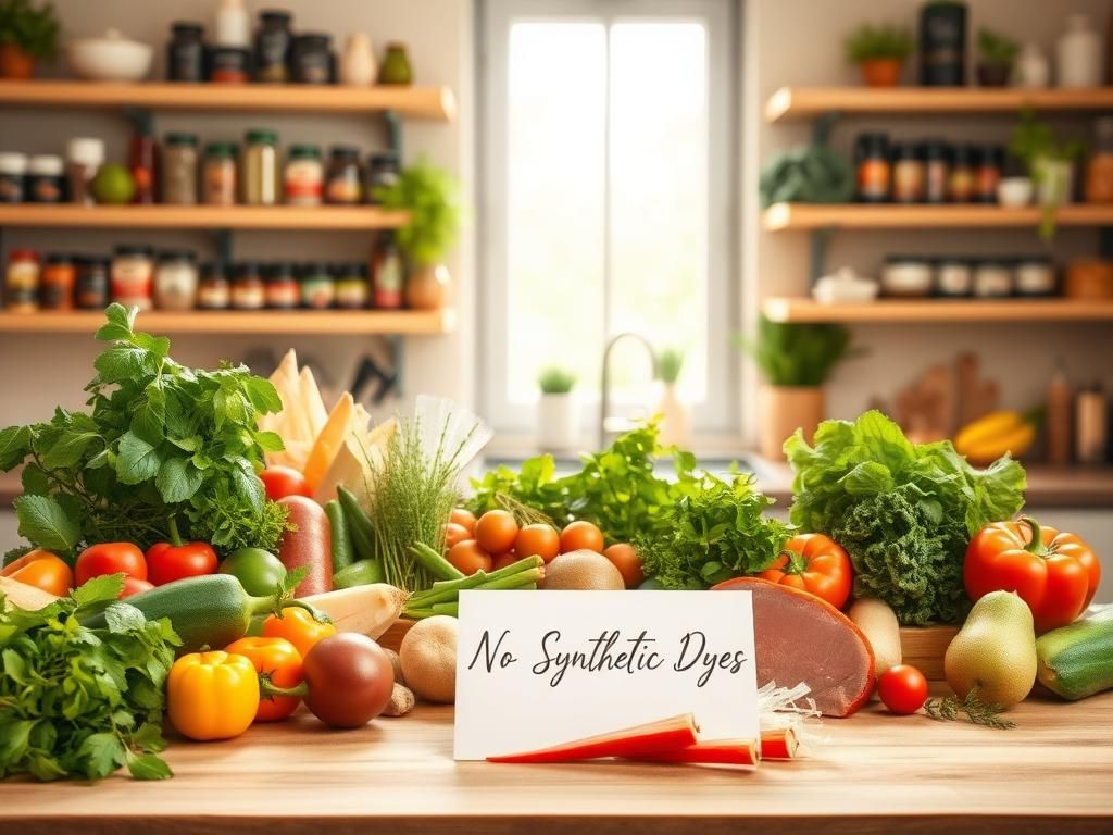 Flick International Vibrant kitchen scene with natural ingredients promoting healthy food choices