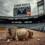 Flick International Abandoned Chicago White Sox dugout with worn baseball symbolizing lost hopes