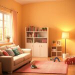 Flick International A cozy living room symbolizing safety and love for children
