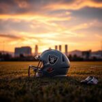 Flick International A football helmet resting on grass, symbolizing tribute and remembrance for Jack Bech's late brother
