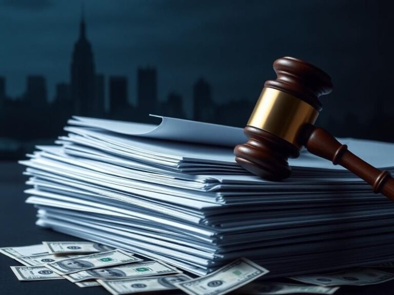 Flick International Close-up view of legal documents and a gavel symbolizing political and legal conflict