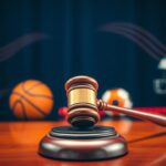 Flick International A gavel on a polished wooden desk symbolizing a congressional hearing about women's sports.
