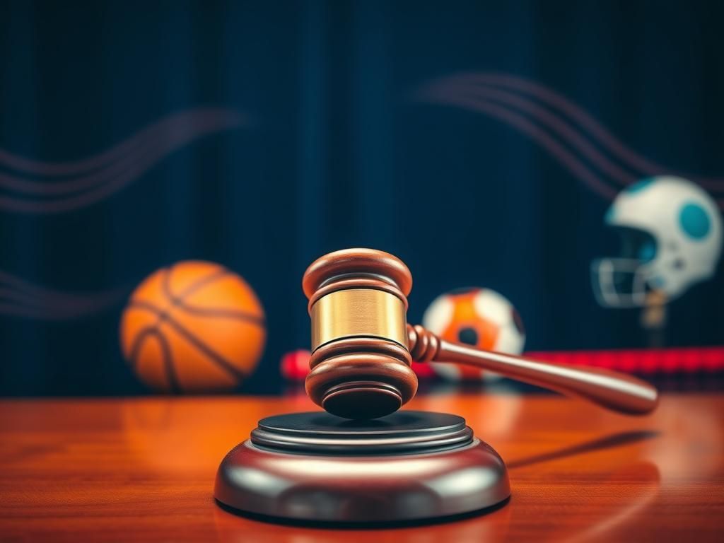 Flick International A gavel on a polished wooden desk symbolizing a congressional hearing about women's sports.