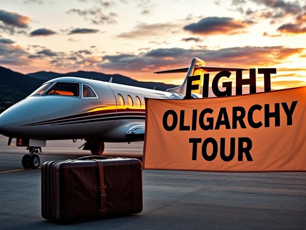 Flick International A sleek private jet at a regional airport with Vermont mountains and sunset