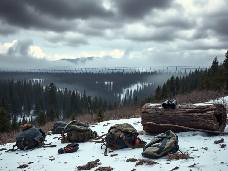 Flick International Abandoned backpacks scattered on the northern U.S. border