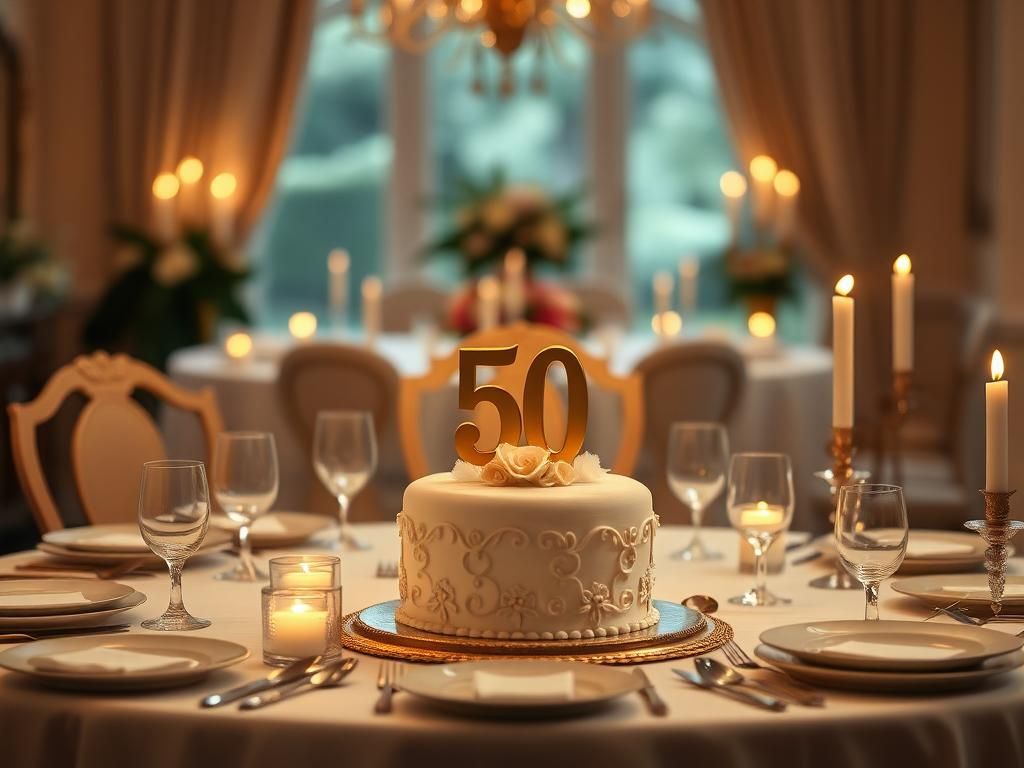 Flick International Elegant family celebration table setting with decorative cake for David Beckham's 50th birthday