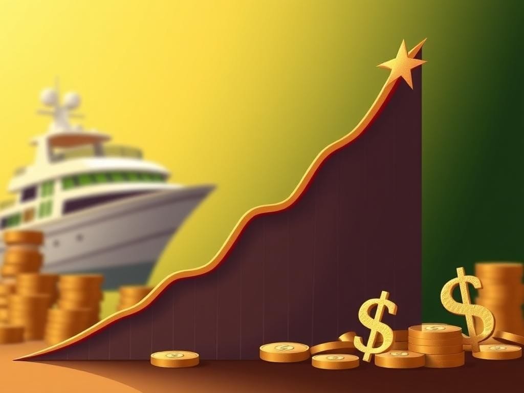 Flick International Graph illustrating potential tax increases with luxury items blurred in background