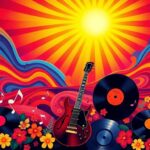 Flick International Abstract representation of sound waves symbolizing Sly Stone's musical legacy
