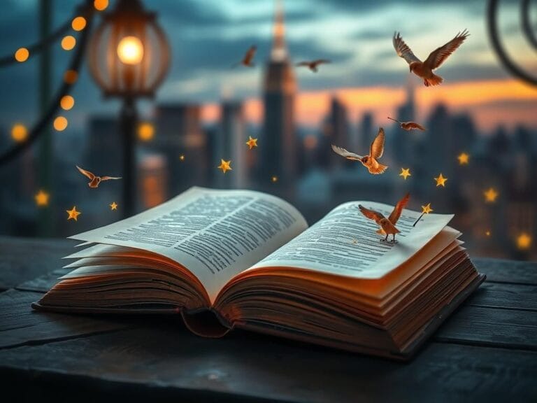 Flick International A whimsical scene inspired by Harry Potter featuring a vintage book and magical elements