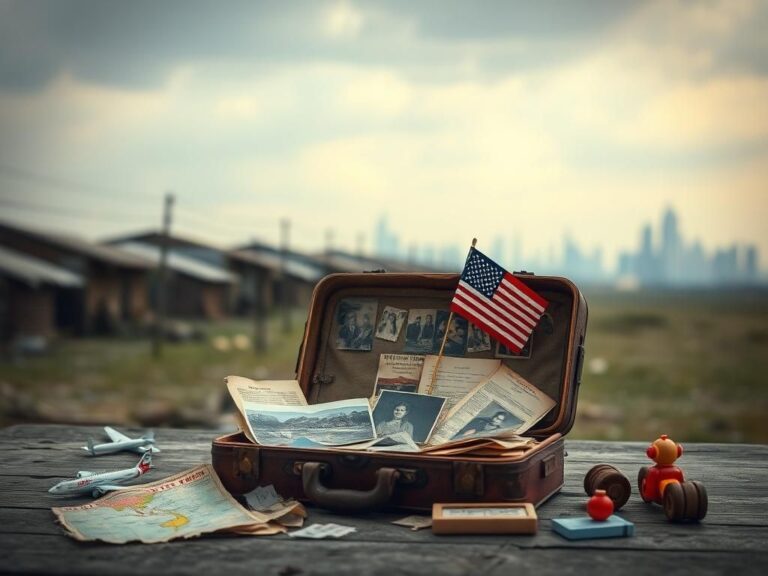 Flick International Vintage suitcase representing a family's journey from post-war Vietnam
