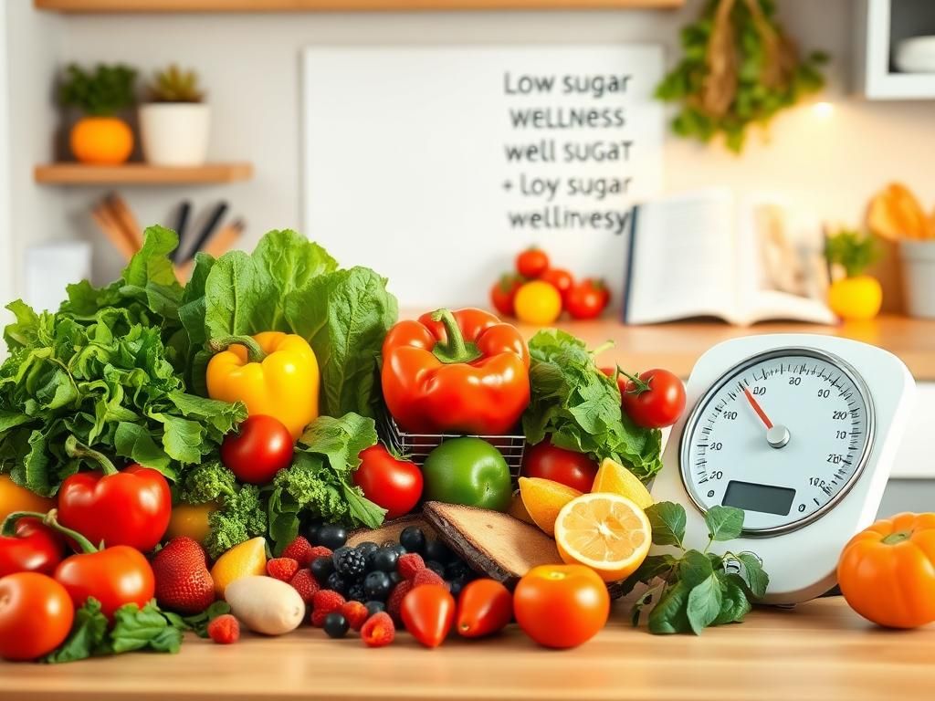 Flick International A serene kitchen scene filled with fresh vegetables and fruits symbolizing healthy eating.