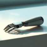 Flick International A sleek and futuristic prosthetic arm designed for precise control