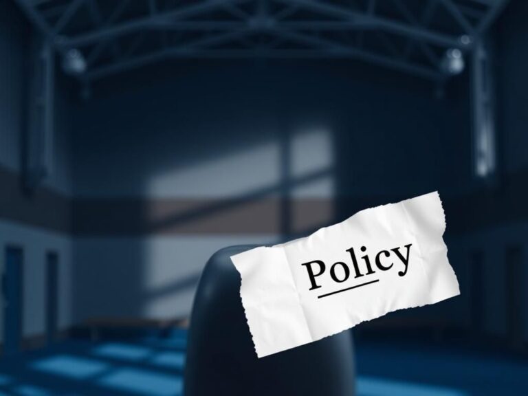 Flick International Close-up of a gymnastics apparatus highlighting the ongoing policy discussions in sports