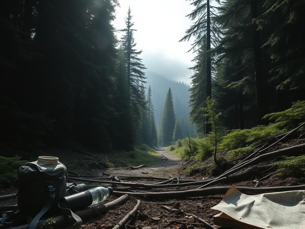 Flick International Dense wilderness scene in Chelan County, Washington, representing the search for Travis Decker