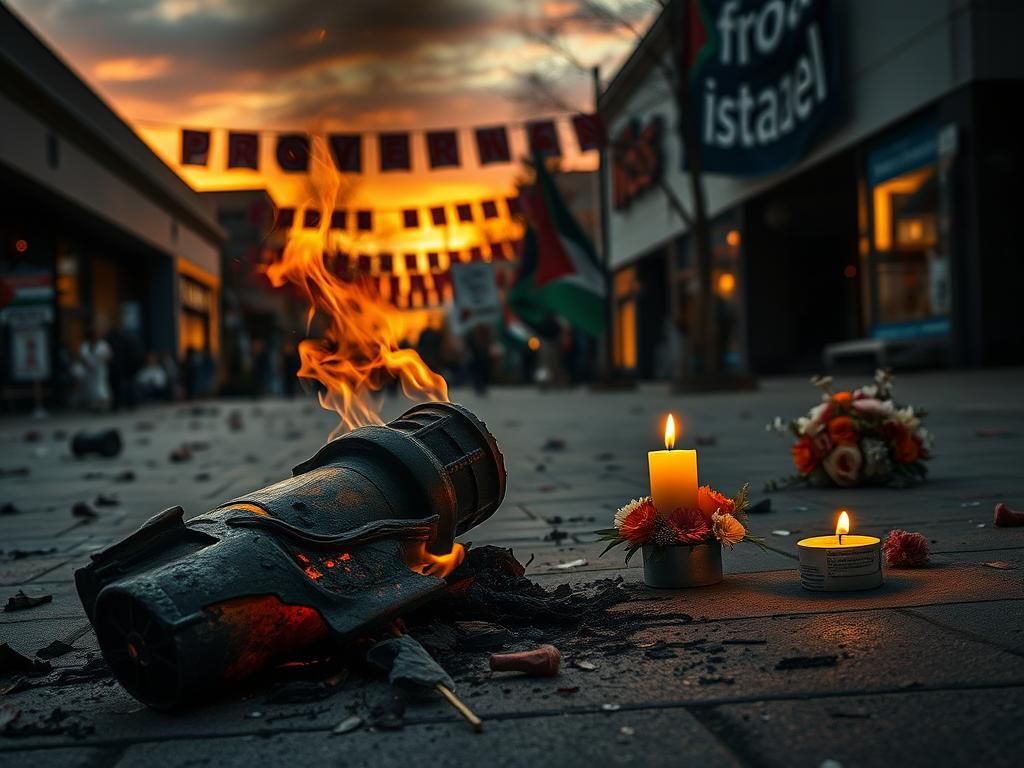 Flick International Charred remnants of a makeshift flamethrower in Boulder, Colorado