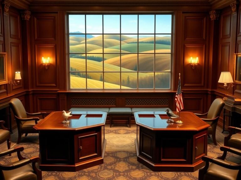 Flick International Serene replica of the U.S. Senate chamber showcasing bipartisan dialogue
