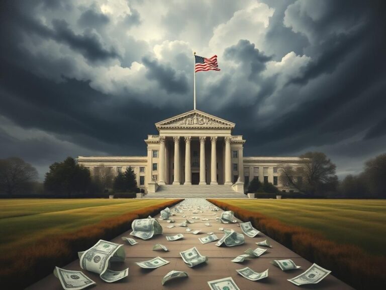 Flick International Dramatic depiction of the IRS building with storm clouds above, symbolizing tax policy controversy