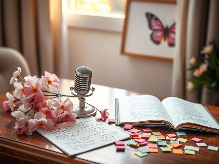Flick International A softly lit room with vintage microphones and flowers in remembrance of Ananda Lewis