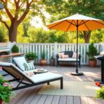 Flick International A vibrant outdoor patio deck adorned with stylish furniture, highlighting summer leisure.