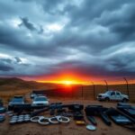 Flick International Border fence under a cloudy sky symbolizing security and law enforcement