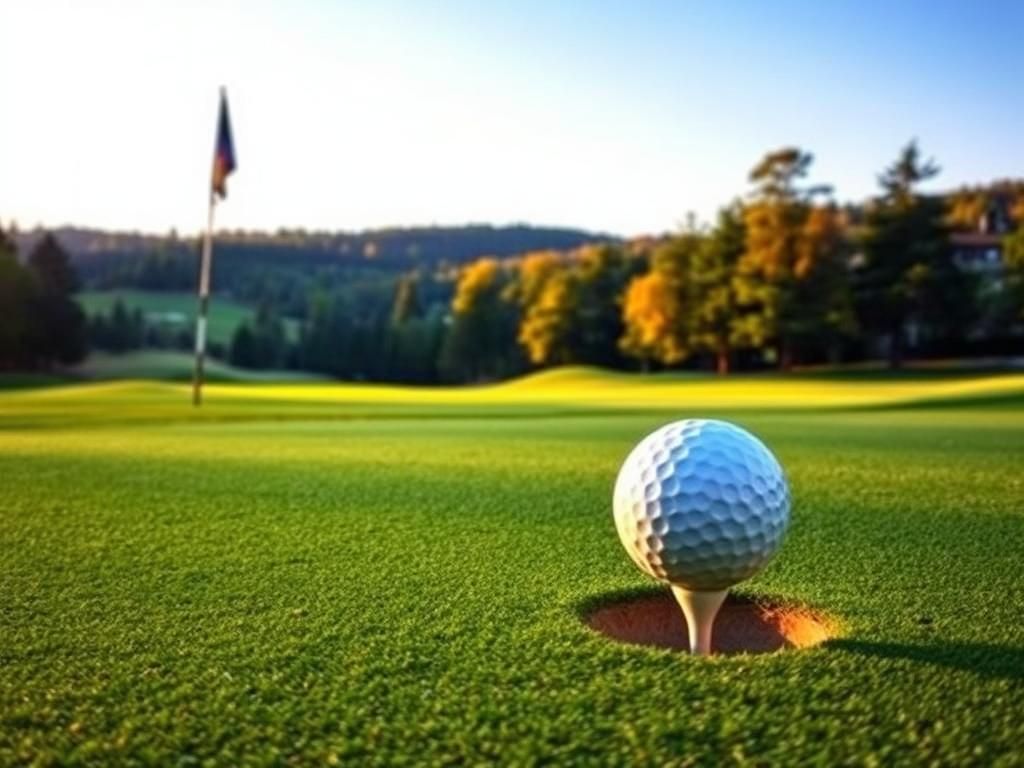 Flick International A golf ball nearing the hole on the par-3 sixth hole at Oakmont Country Club, illustrating Victor Perez's rare ace.