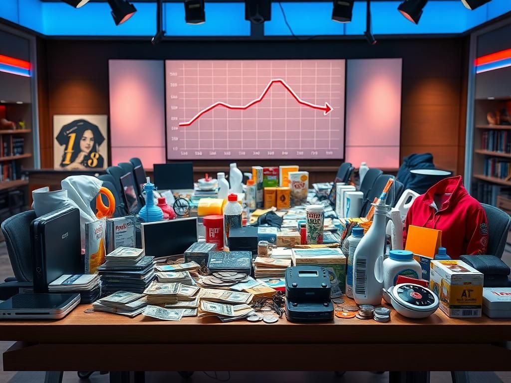 Flick International An expansive table filled with consumer goods reflecting tariff-related price concerns