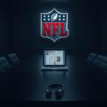 Flick International Dramatic NFL draft room with open laptop displaying negative reports about Shedeur Sanders