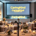 Flick International Elegant gala setting for the CaringKind Gala illuminating Alzheimer's awareness