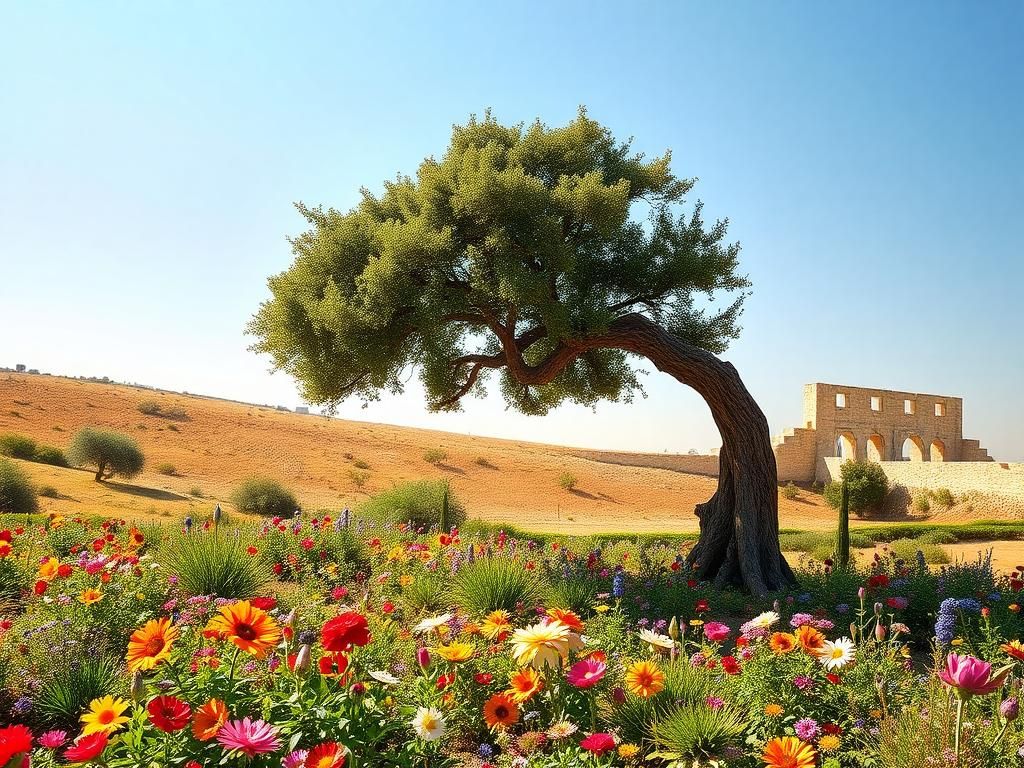Flick International A vibrant garden depicting human dignity and flourishing culture