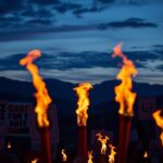 Flick International Peaceful protest against antisemitism in Boulder, Colorado