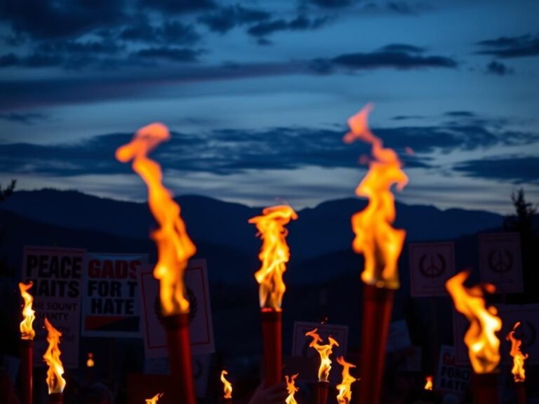 Flick International Peaceful protest against antisemitism in Boulder, Colorado