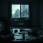 Flick International Abandoned living room symbolizing emotional turmoil following Scott Wolf's alleged abuse accusations