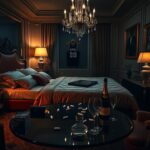 Flick International Luxurious hotel room with a plush bed and opulent decor reflecting a night of indulgence