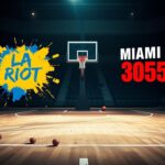 Flick International Action-packed basketball skirmish featuring Dwight Howard and Lance Stephenson on a colorful court