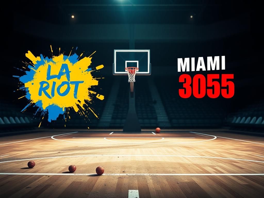 Flick International Action-packed basketball skirmish featuring Dwight Howard and Lance Stephenson on a colorful court