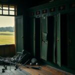 Flick International Damaged lockers in the Oakmont Country Club golf clubhouse after Wyndham Clark's missed U.S. Open cut