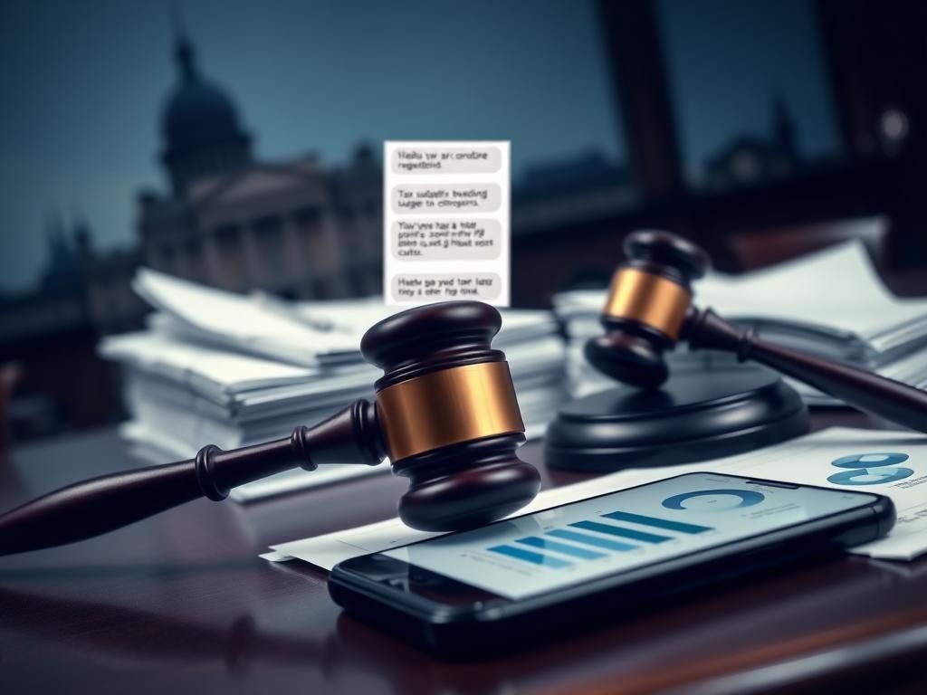 Flick International Close-up image of a legislative chamber desk with a gavel and bills illustrating budget negotiations