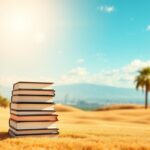 Flick International A serene landscape with law books and a California skyline symbolizing legal success