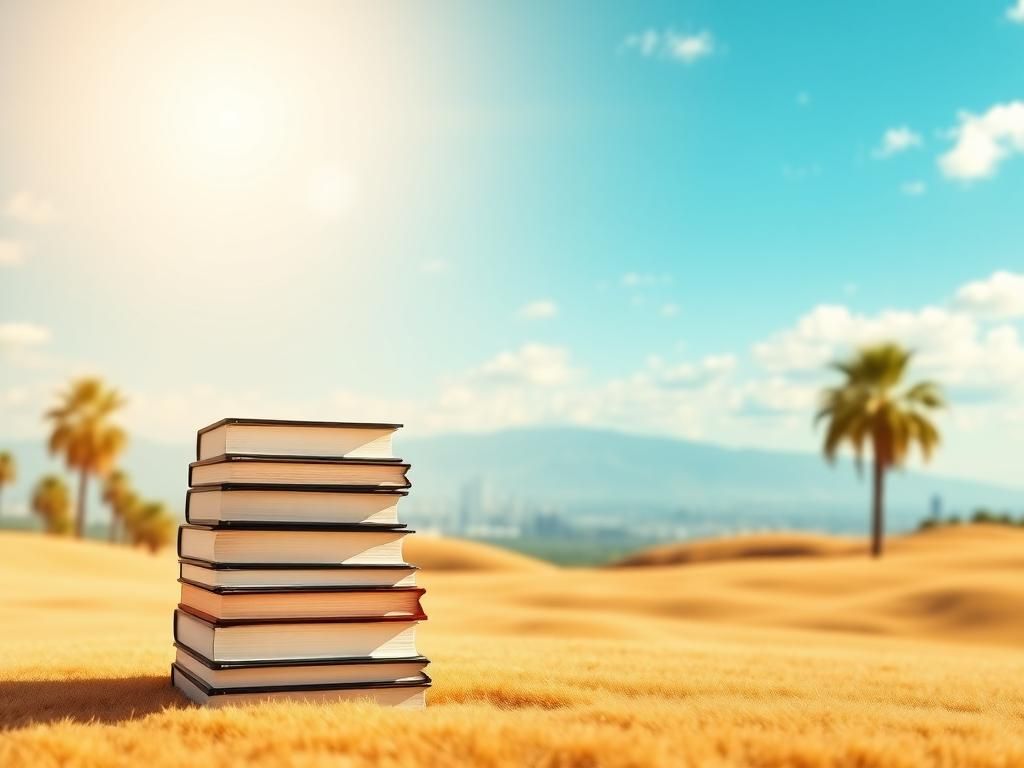 Flick International A serene landscape with law books and a California skyline symbolizing legal success
