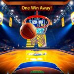 Flick International Basketball swishing through the net during Thunder vs. Pacers Game 5 of NBA Finals