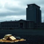 Flick International A federal prison facility surrounded by barbed wire and gray skies