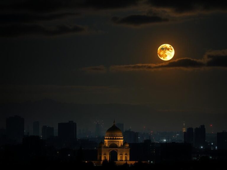 Flick International Night scene of Tehran's skyline with explosions and ancient Persian architecture