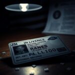 Flick International Close-up of a counterfeit driver’s license illuminating themes of deception
