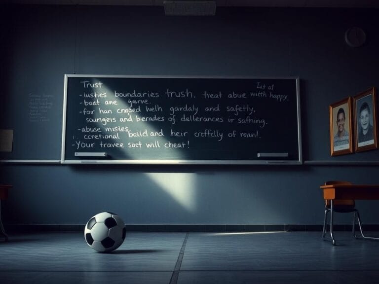 Flick International Empty high school classroom with dim lighting creating an unsettling atmosphere